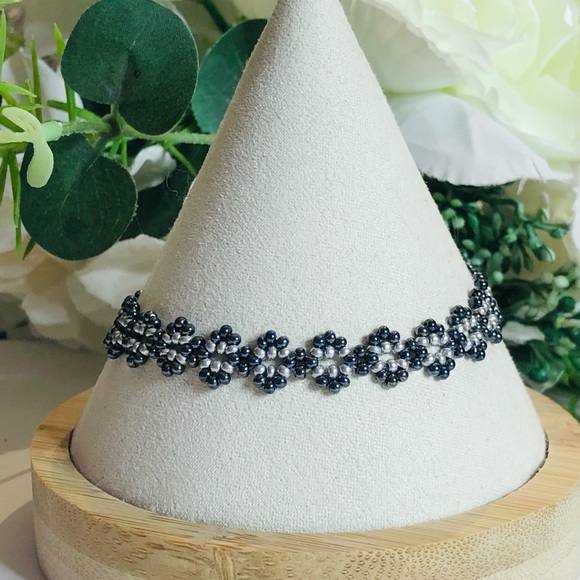 Gun Metal Gray Silver Bracelet minimalist thin Magnetic Heart Clasp NEW - Picture 4 of 6